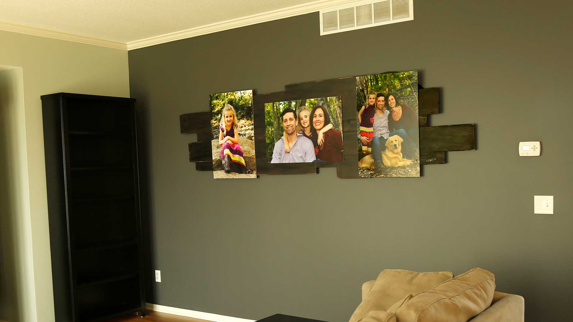 The installation. From our hands to your walls.