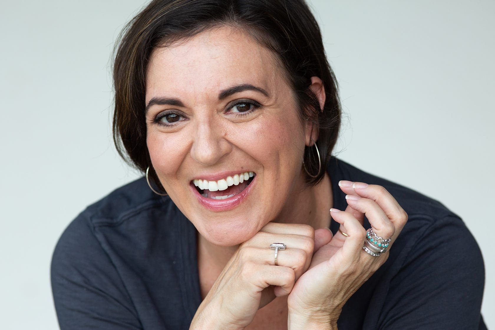 Professional female entrepreneur headshot in Kansas City with natural expression and modern personal branding style photographed by Gallery Portraiture.
